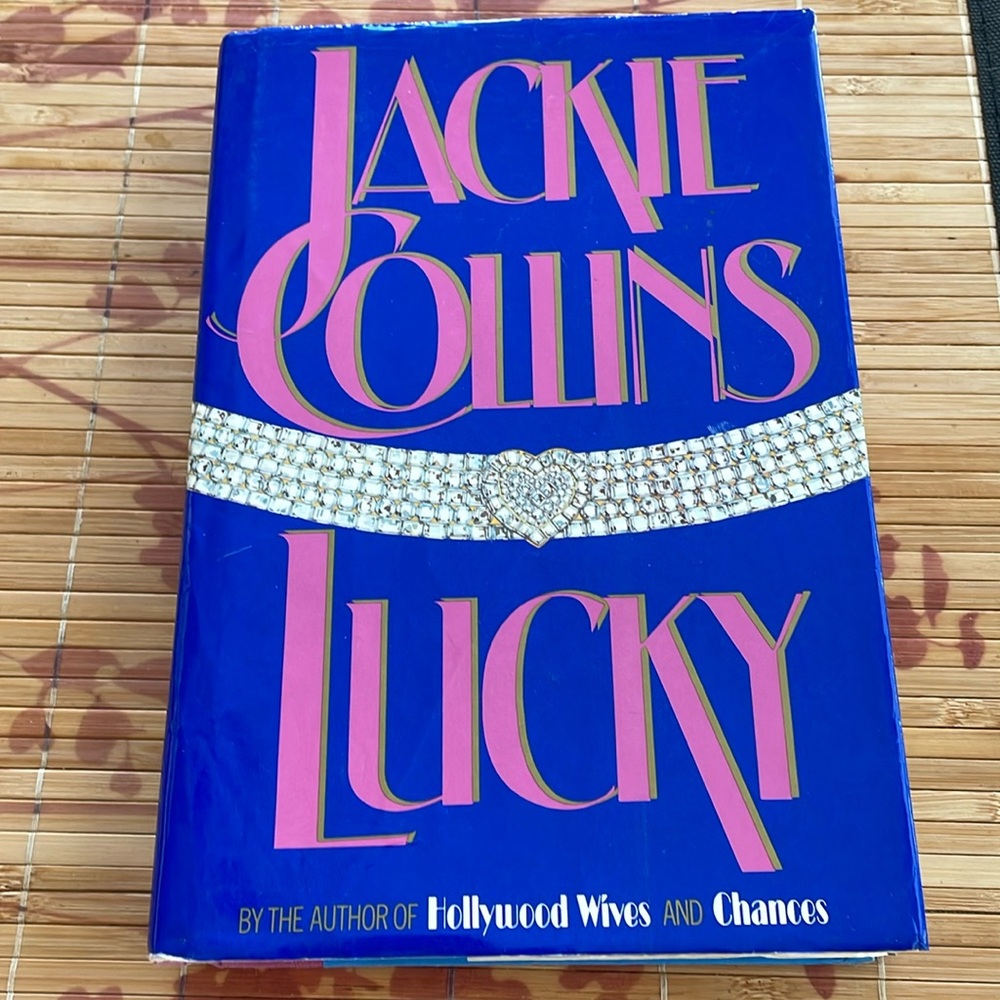 Jackie Collin’s  hardcover book Lucky